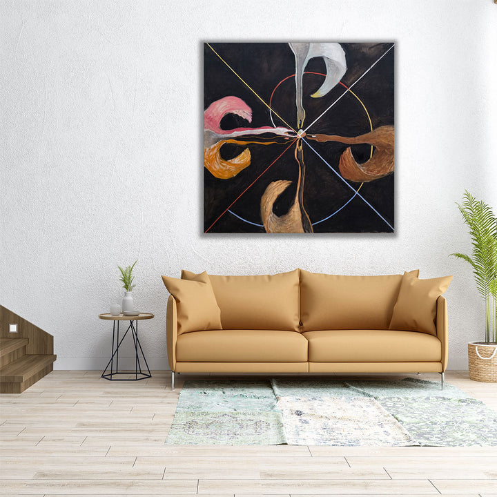 40×40 print – dynamic black and white contrast