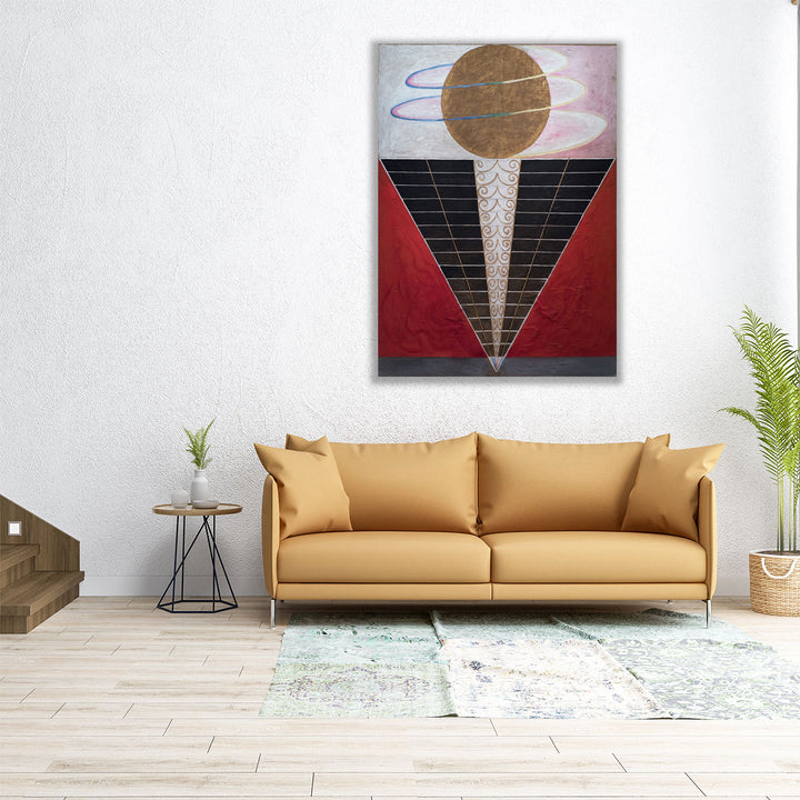  large abstract hallway art – bold lines