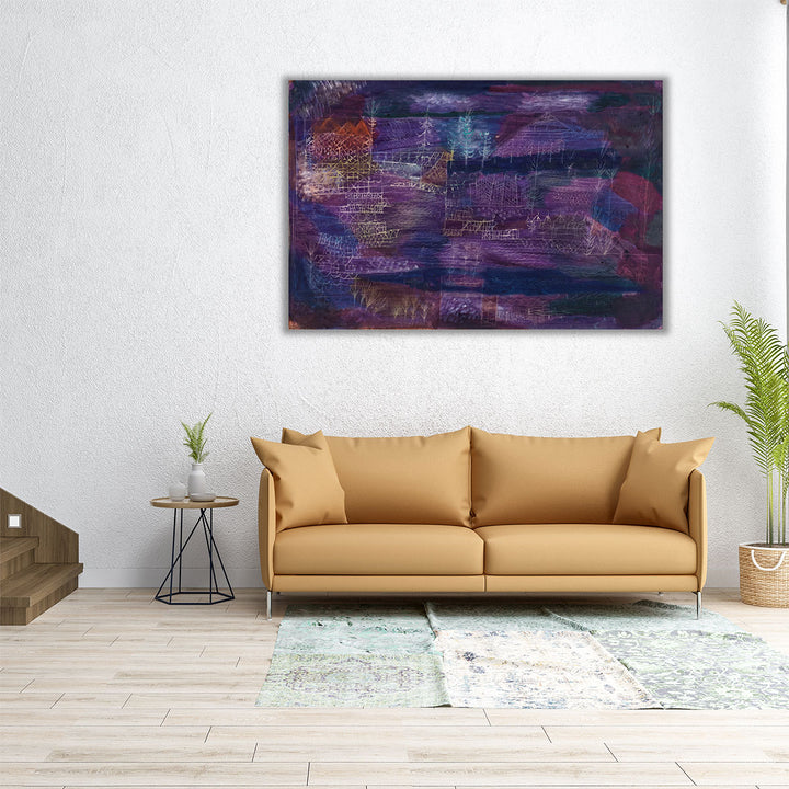 36x24 wrapped canvas abstract purple print