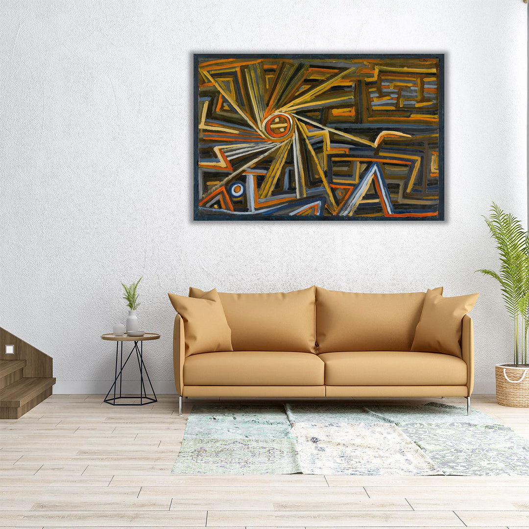36x24 wrapped canvas structured abstract print