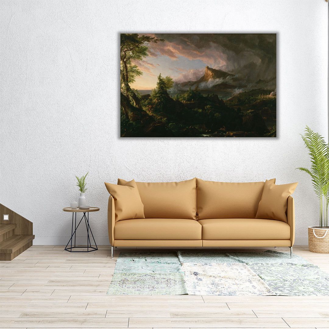 36×24 forest and mountain canvas print