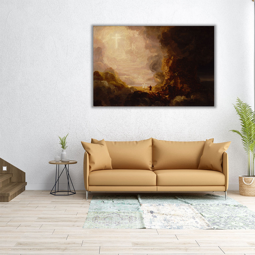 48x32 vintage map canvas wall décor