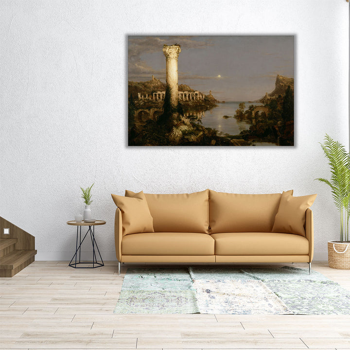 60×40 canvas serene structure and landscape