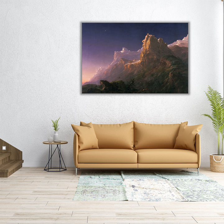 48×32 entryway mountain panorama canvas