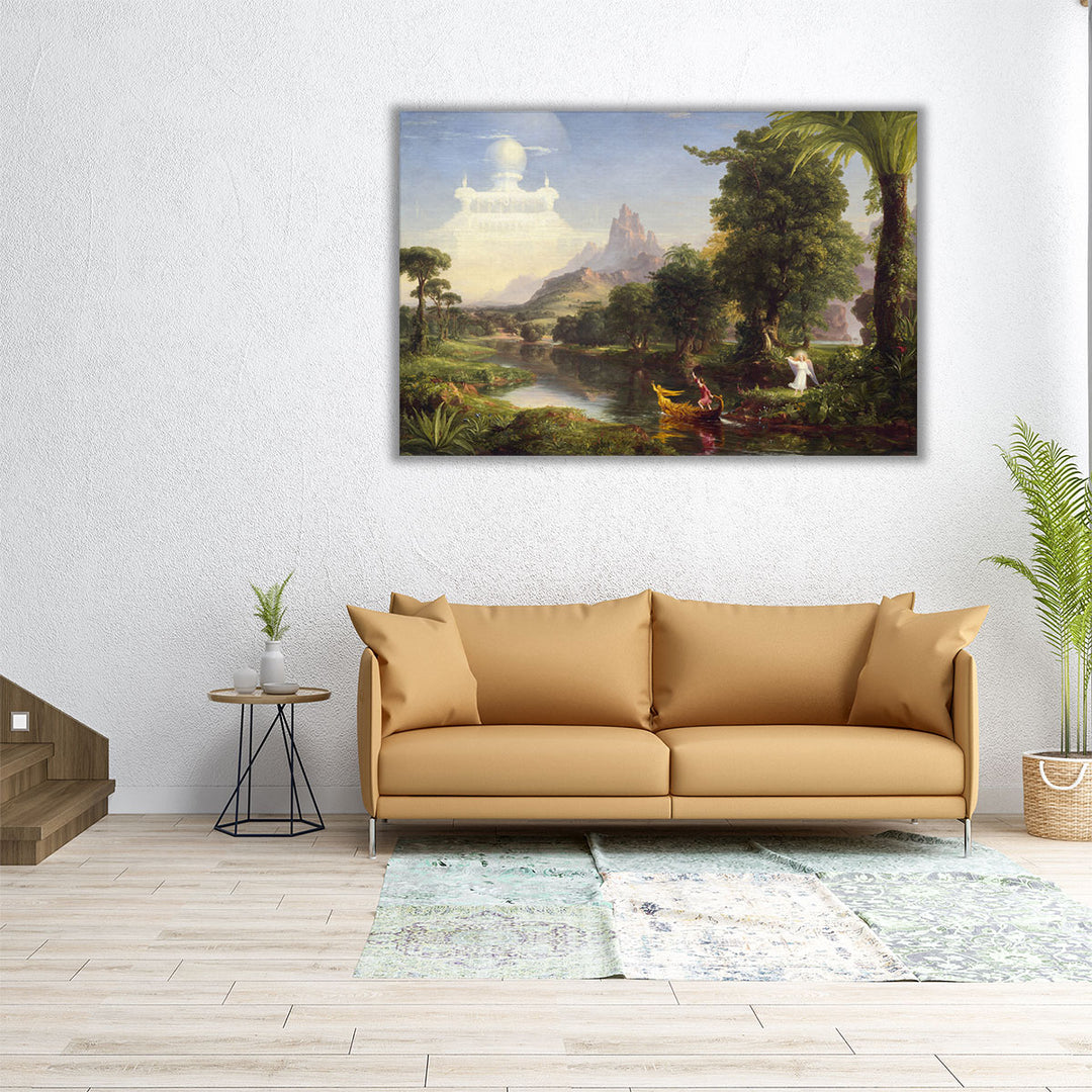 36x24 Canvas Print serene forest and ridges