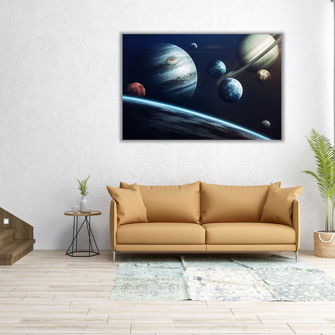 Planets of Solar System - Canvas Print Wall Art