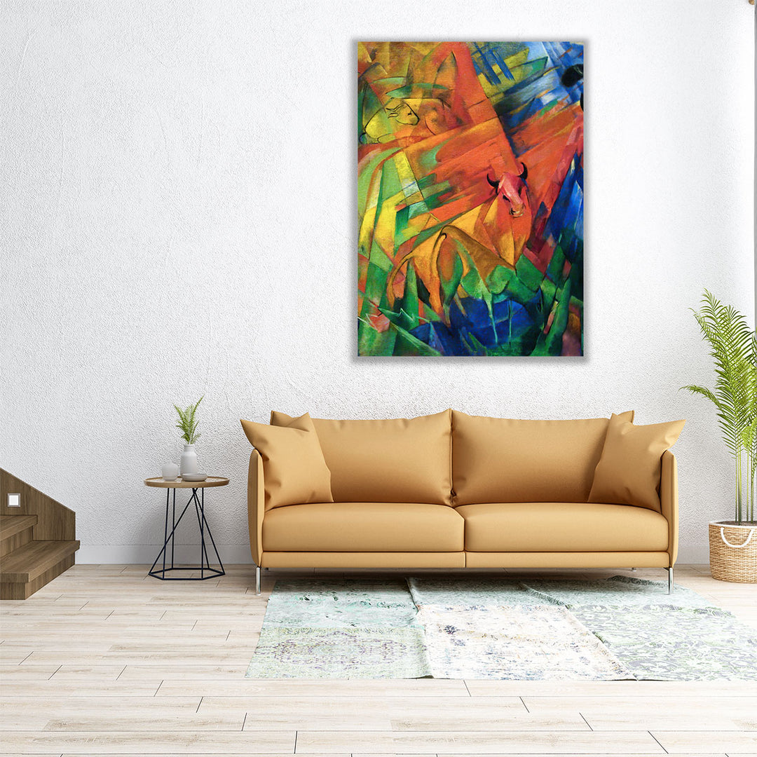Animals in a Landscape, 1914 - Canvas Print Wall Art