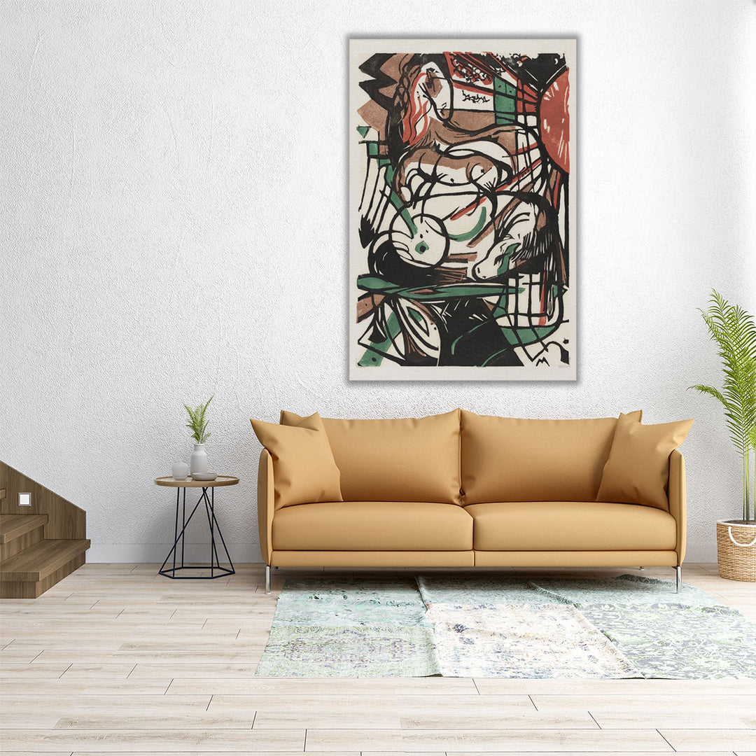 24x36 Canvas Print – large watercolor horse