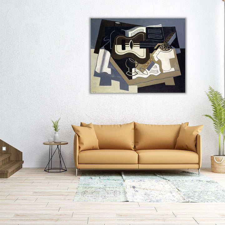 45x36 abstract guitar and clarinet canvas print