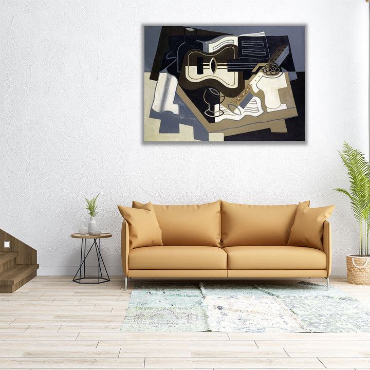 Guitar and Clarinet, 1920 - Canvas Print Wall Art