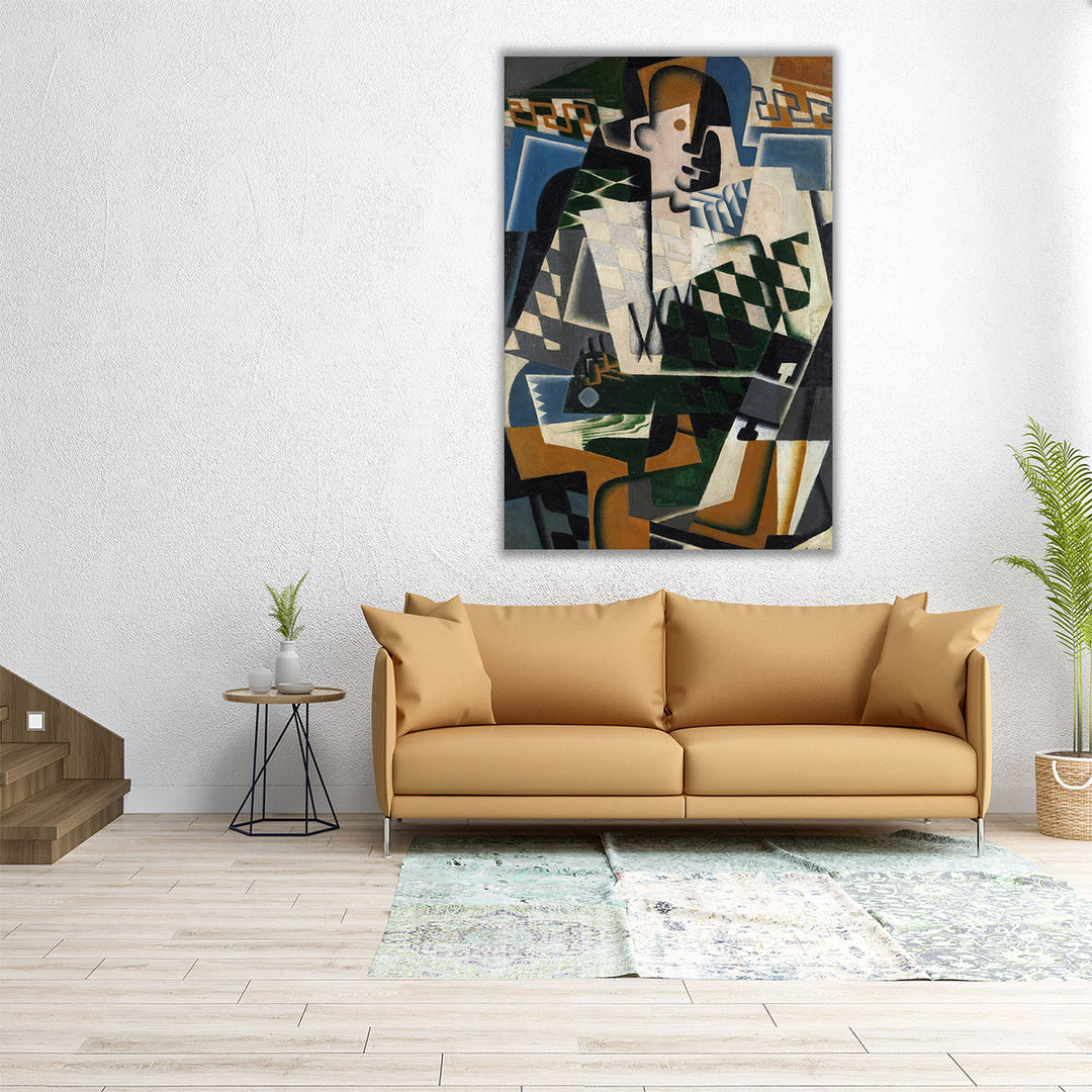 32×48 wrapped canvas cubist guitar print