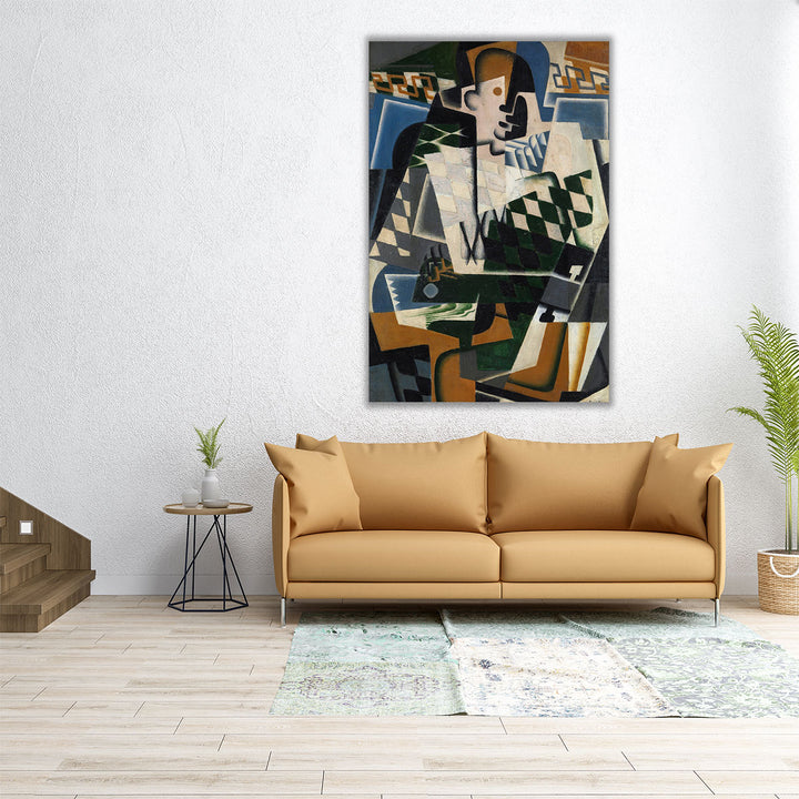 32×48 wrapped canvas cubist guitar print