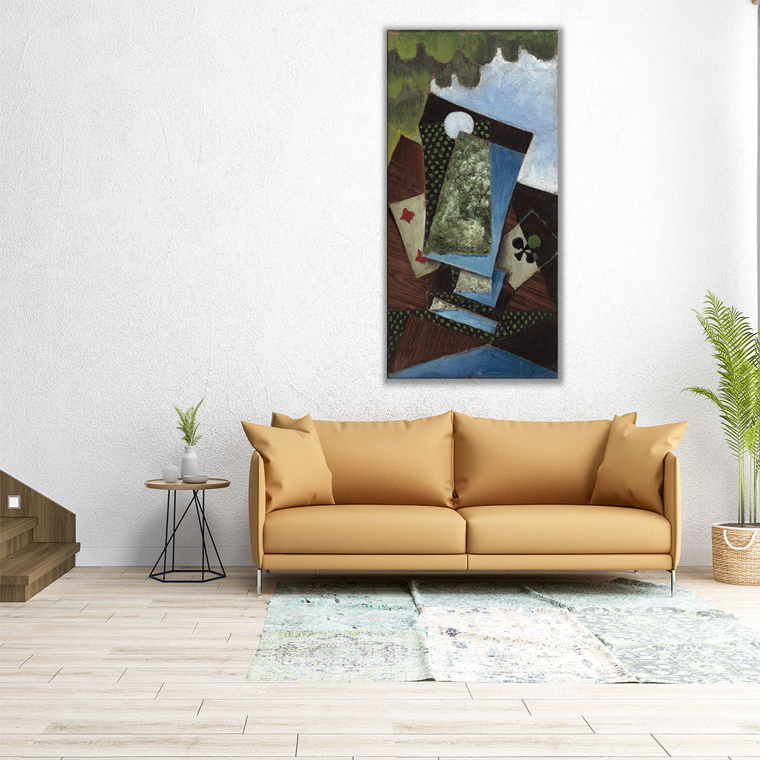 24×48 framed canvas abstract design