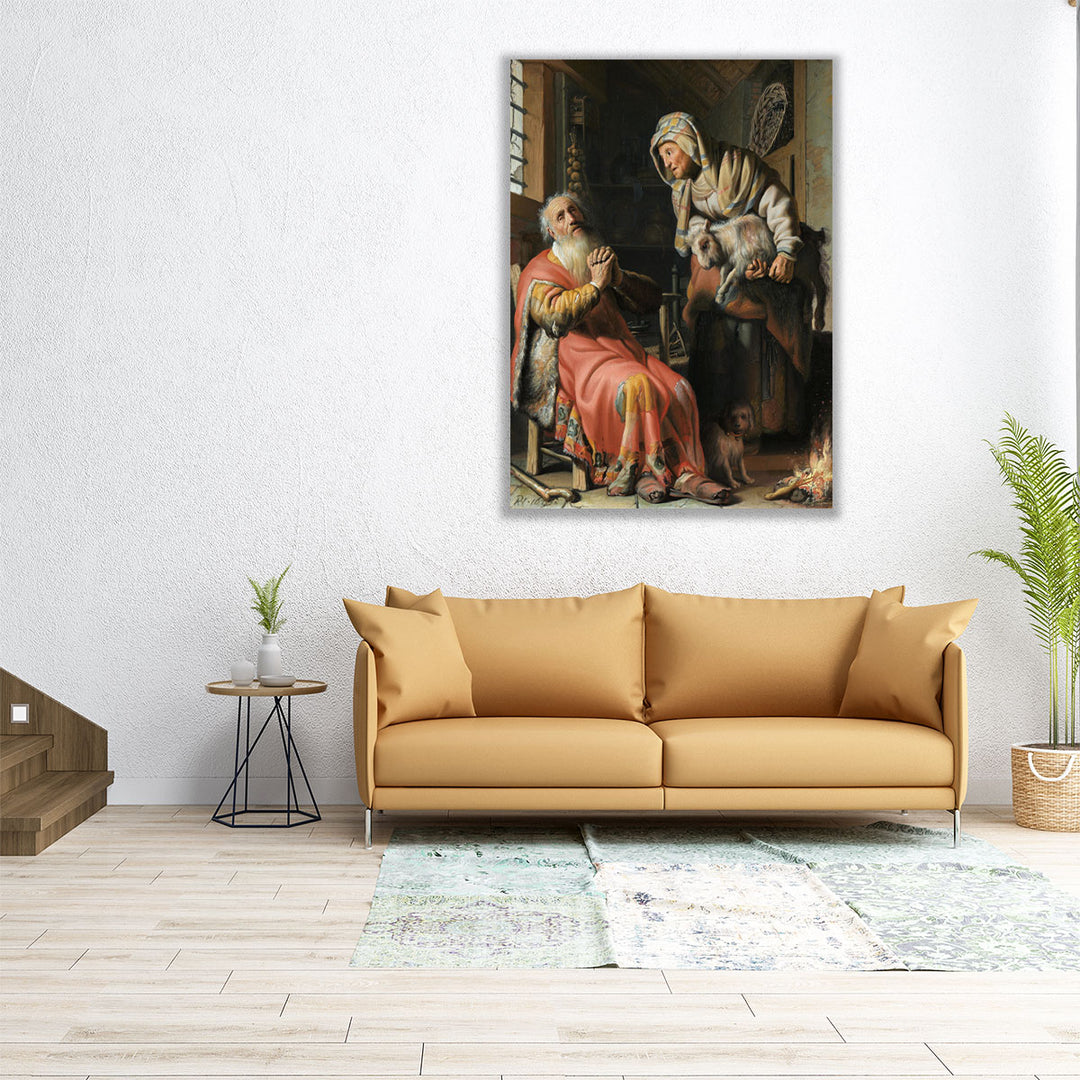 12×16 inch canvas print with saints