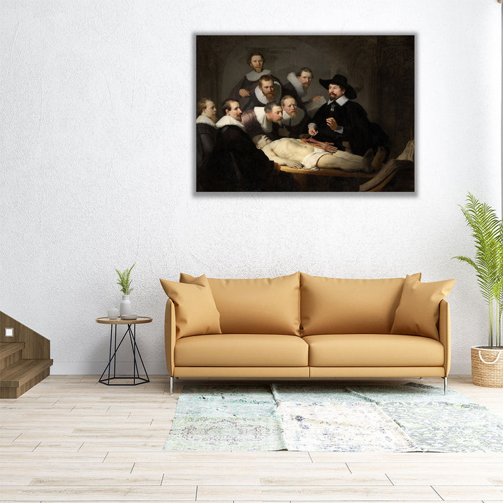 The Anatomy Lesson of Dr Nicolaes Tulp, 1632 - Canvas Print Wall Art