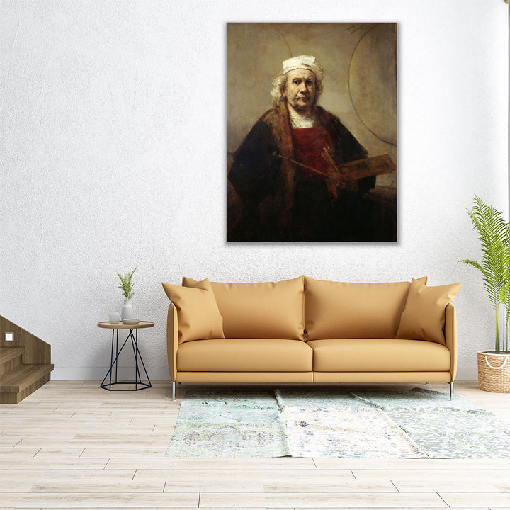 Rembrandt Self Portrait - Canvas Print Wall Art