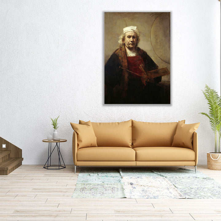 Rembrandt Self Portrait - Canvas Print Wall Art
