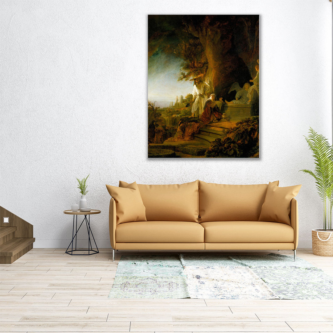 16×20 inch canvas print with river