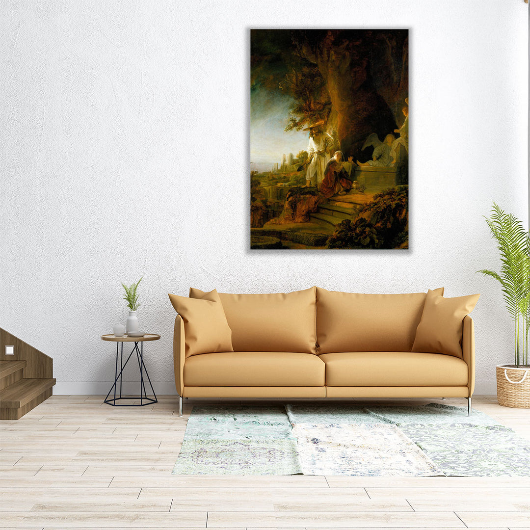 Christ and St Mary Magdalen at the Tomb, 1638 - Canvas Print Wall Art