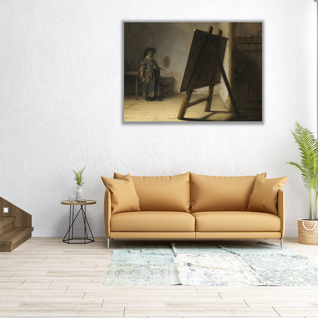 The Artist In His Studio, 1628 - Canvas Print Wall Art