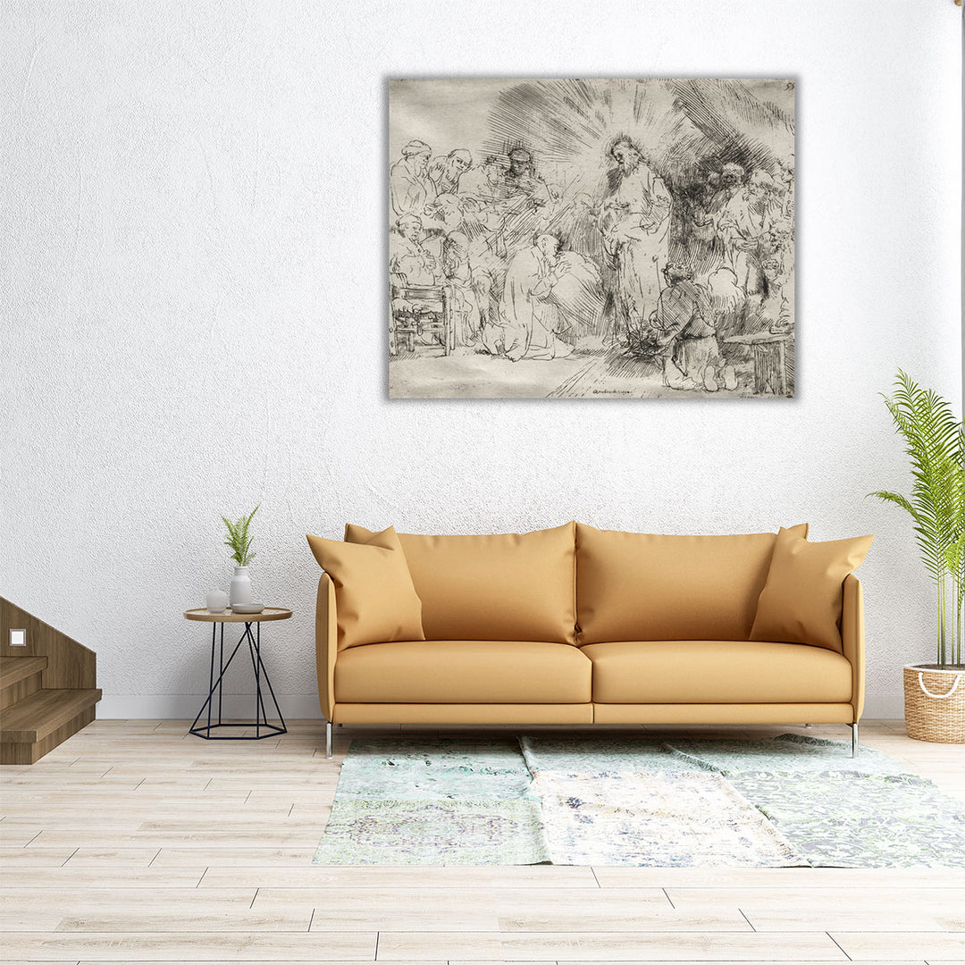 Christ Appearing to the Apostles, 1656 - Canvas Print Wall Art
