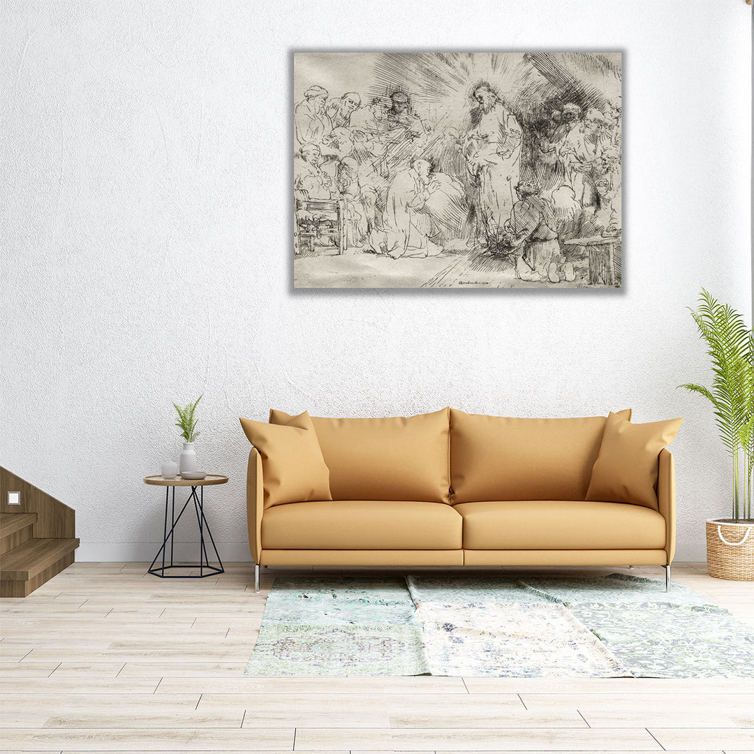Christ Appearing to the Apostles, 1656 - Canvas Print Wall Art