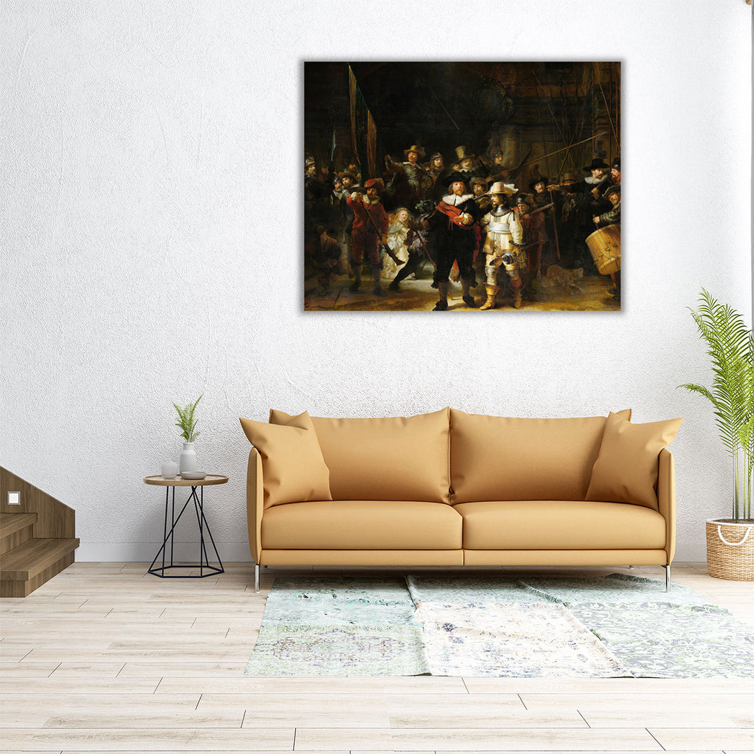 Night Watch, Militia Company of District II, 1642 - Canvas Print Wall Art