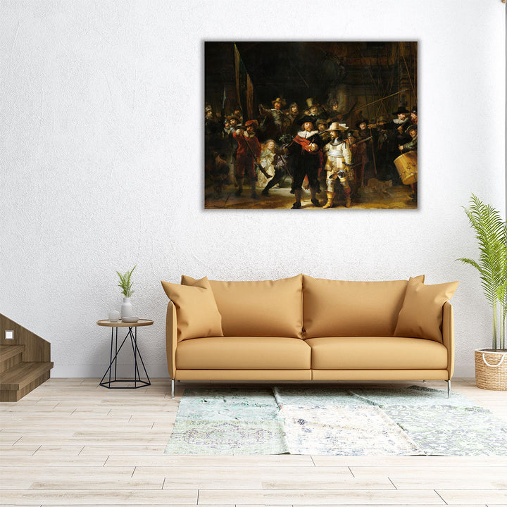 Night Watch, Militia Company of District II, 1642 - Canvas Print Wall Art