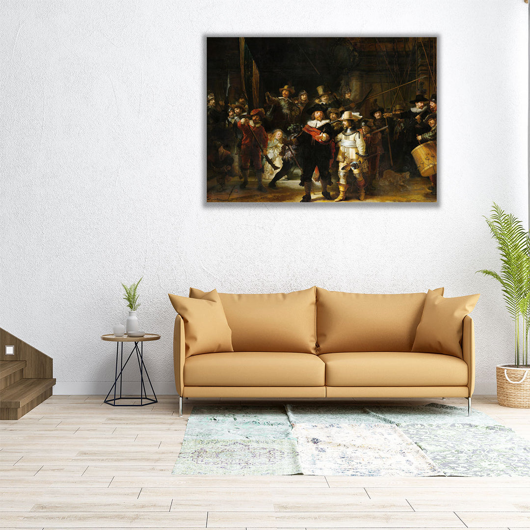 Night Watch, Militia Company of District II, 1642 - Canvas Print Wall Art