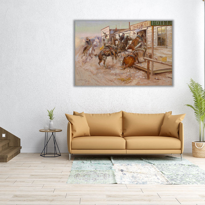 In Without Knocking - Canvas Print Wall Art