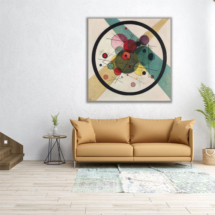 Circles in a Circle - Canvas Print Wall Art