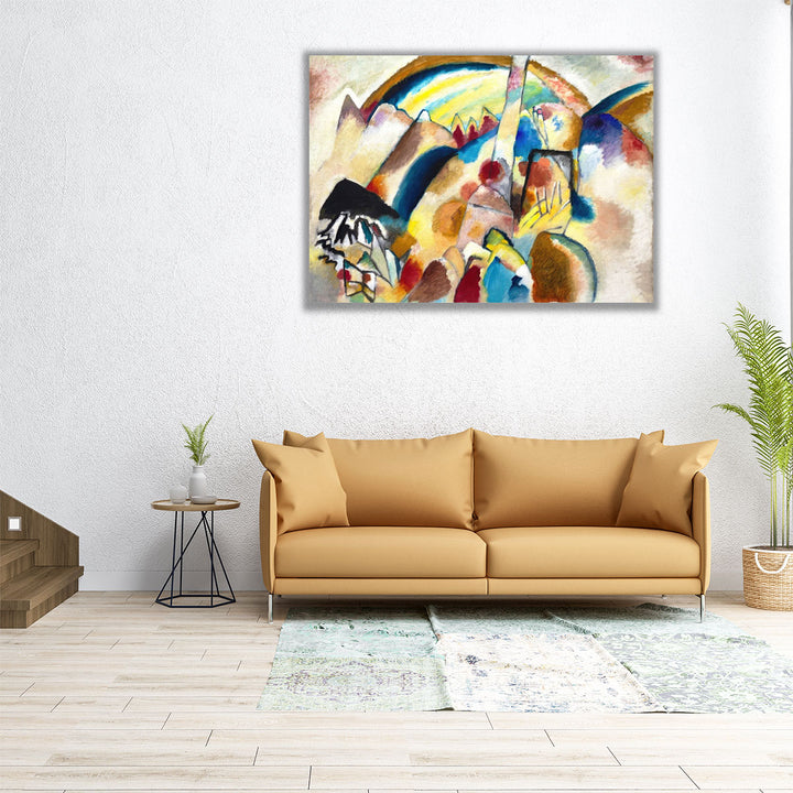 Landscape with Red Spots No 2 - Canvas Print Wall Art
