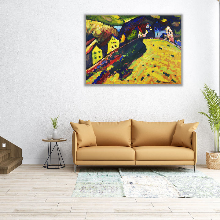 Houses at Murnau, 1909 - Canvas Print Wall Art
