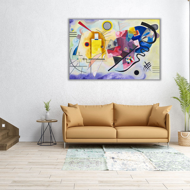 Yellow, Red, Blue - Canvas Print Wall Art