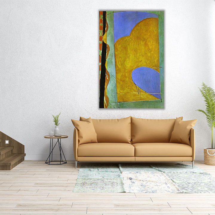 The Yellow Curtain - Canvas Print Wall Art