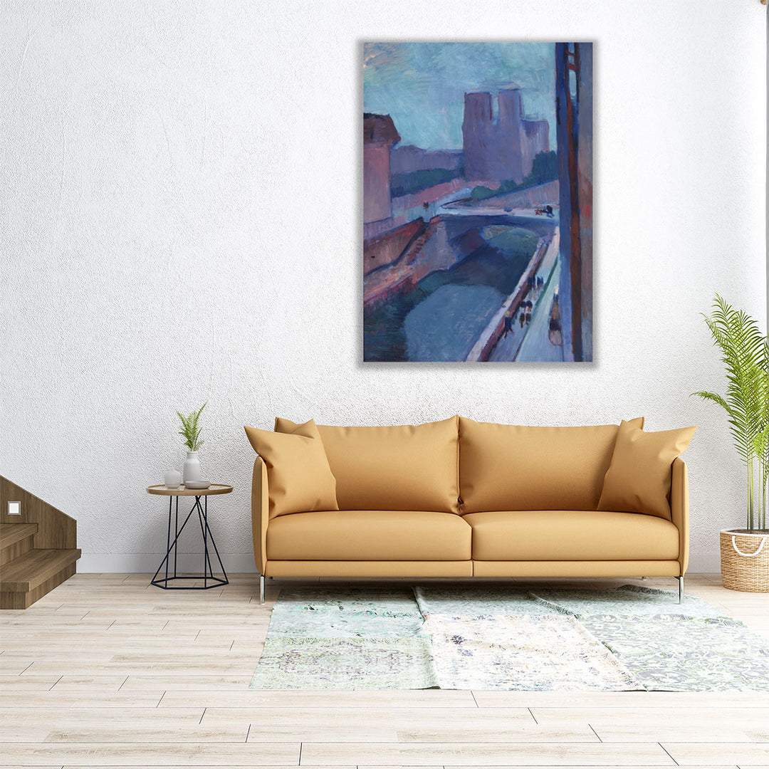 Notre-Dame, Une Fin D'apres-Midi - Canvas Print Wall Art