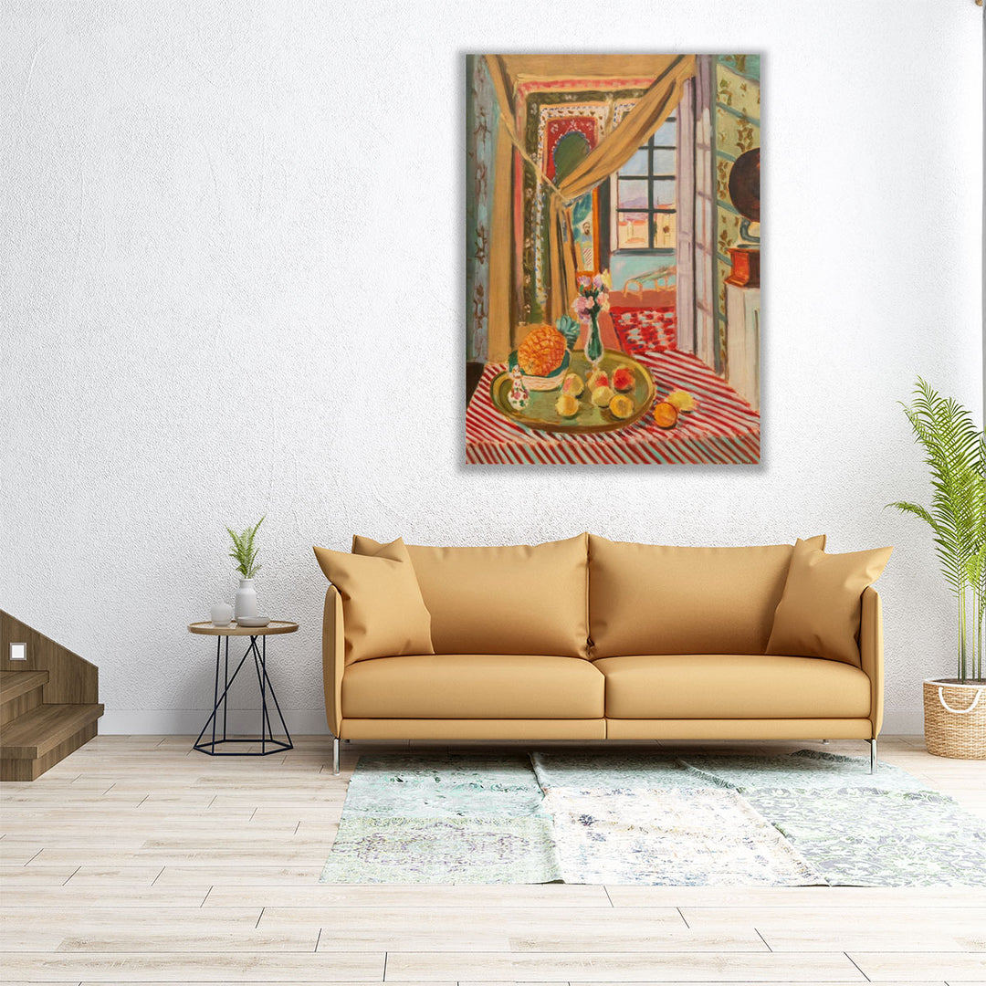 Interior with Phonograph - Canvas Print Wall Art