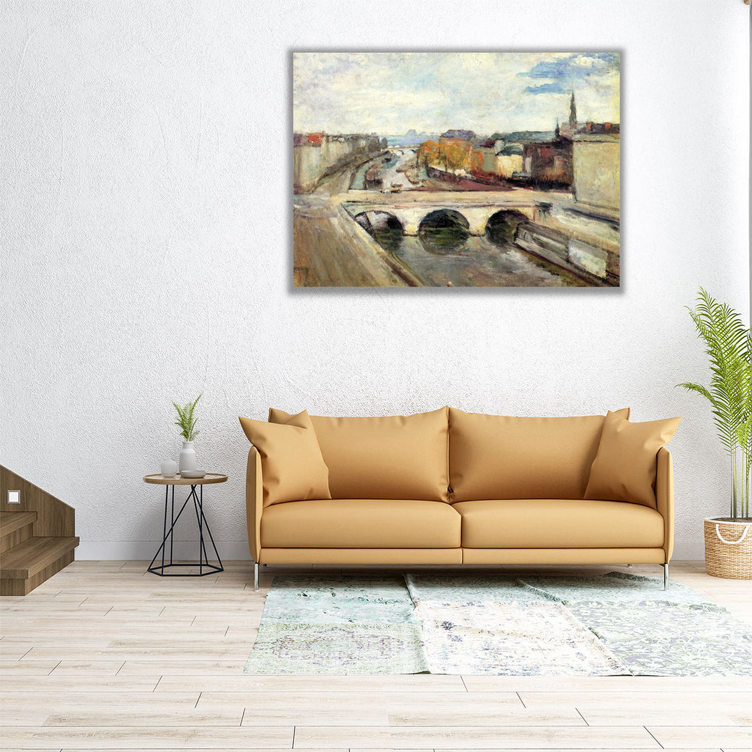 Saint-Michel Bridge, Paris, 1904 - Canvas Print Wall Art