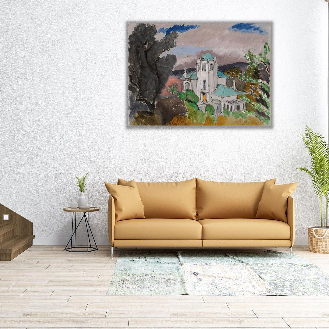 Blue Villa, 1918 - Canvas Print Wall Art