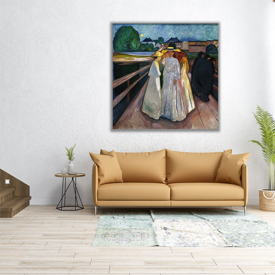 On the Bridge, 1903 - Canvas Print Wall Art