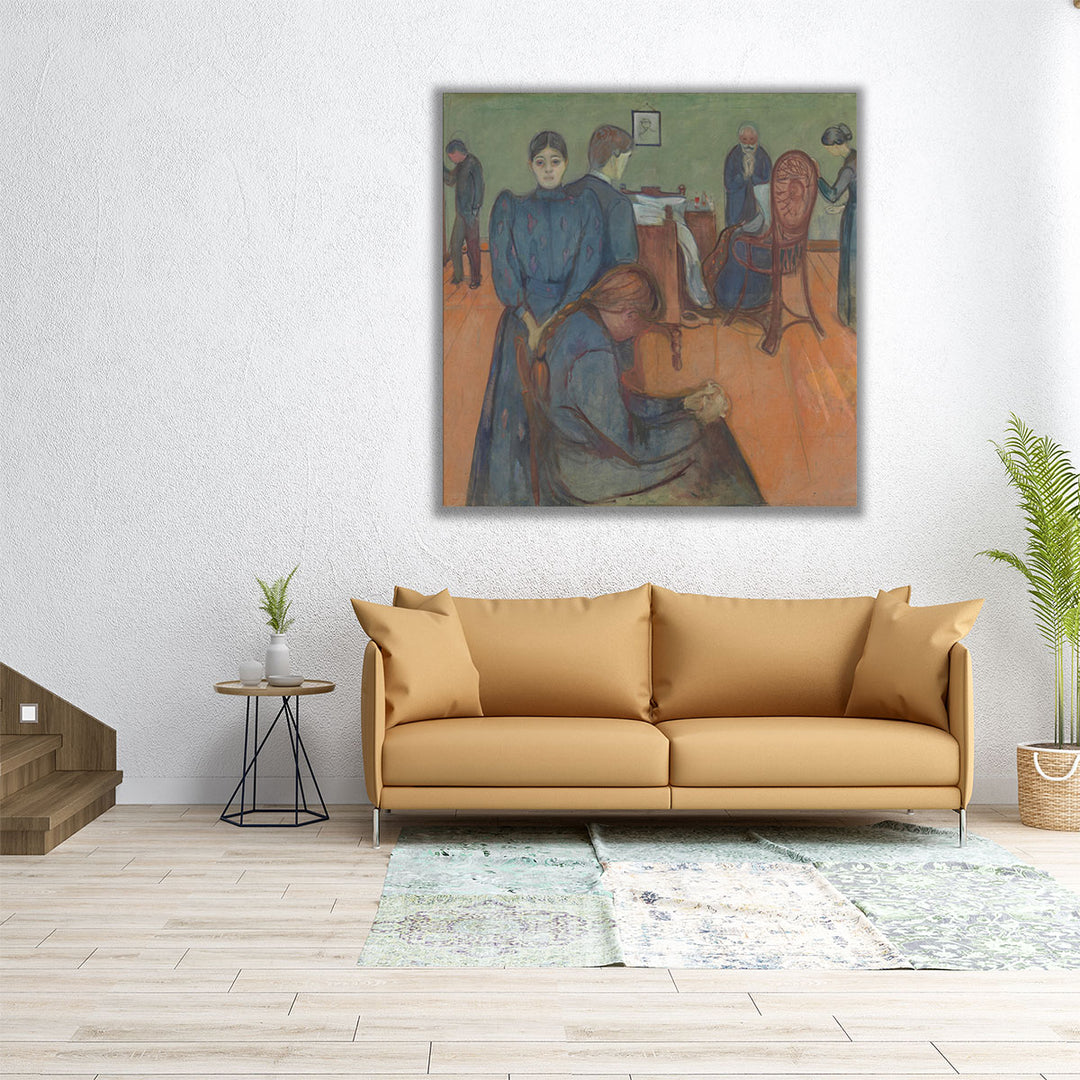 Death in the Sickroom, 1893 - Canvas Print Wall Art