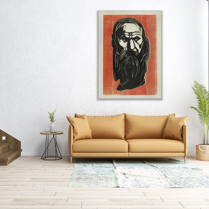 Head of an Old Man with Beard, 1902 - Canvas Print Wall Art