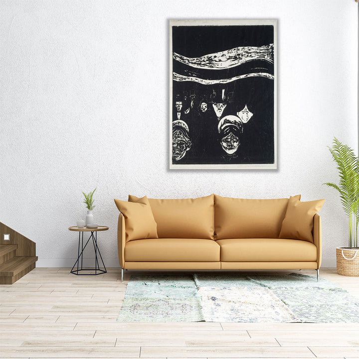 Anxiety, 1896- Canvas Print Wall Art