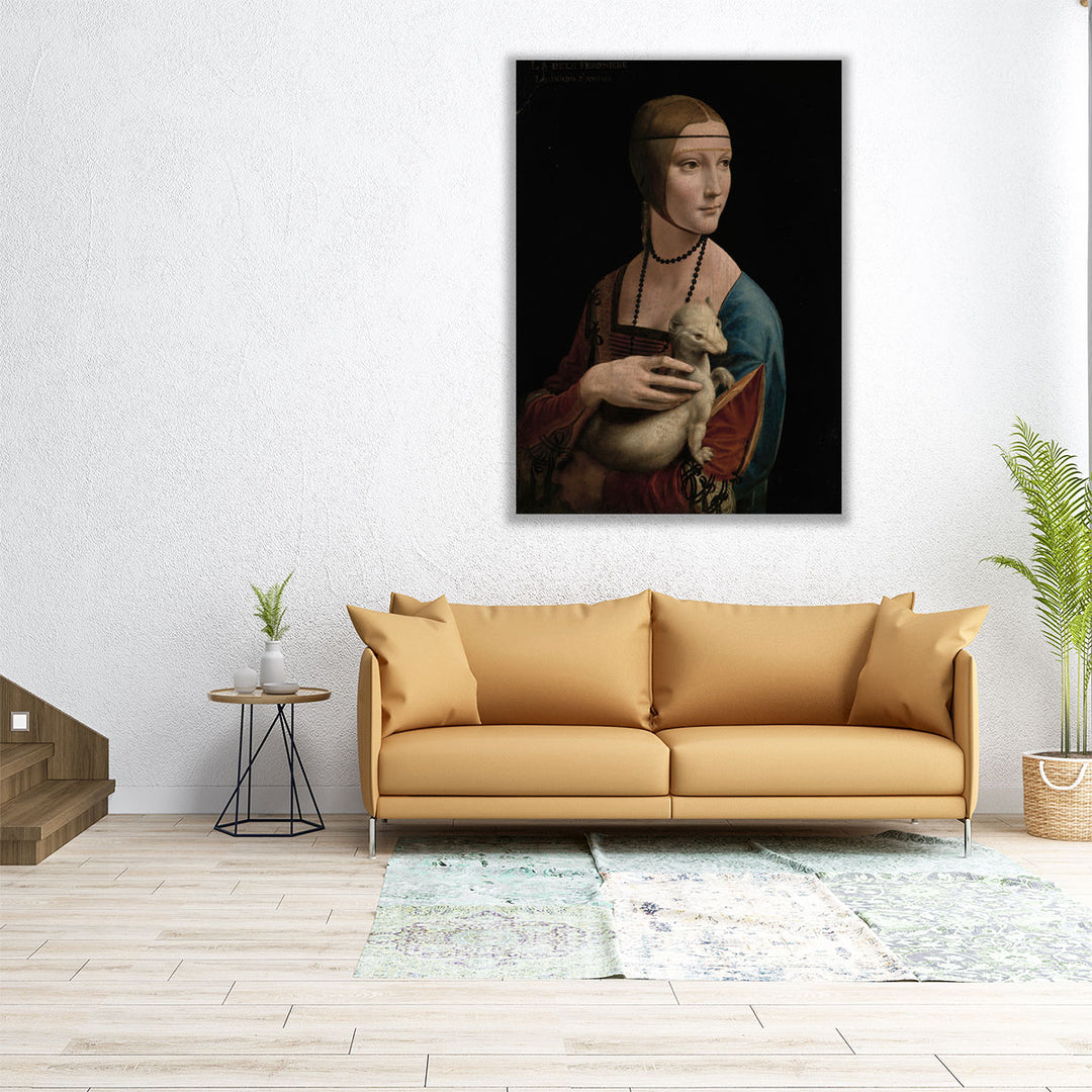 Lady with an Ermine, 1490 - Canvas Print Wall Art