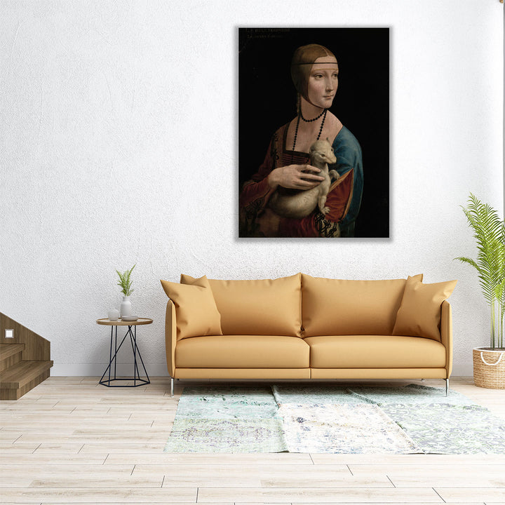 Lady with an Ermine, 1490 - Canvas Print Wall Art