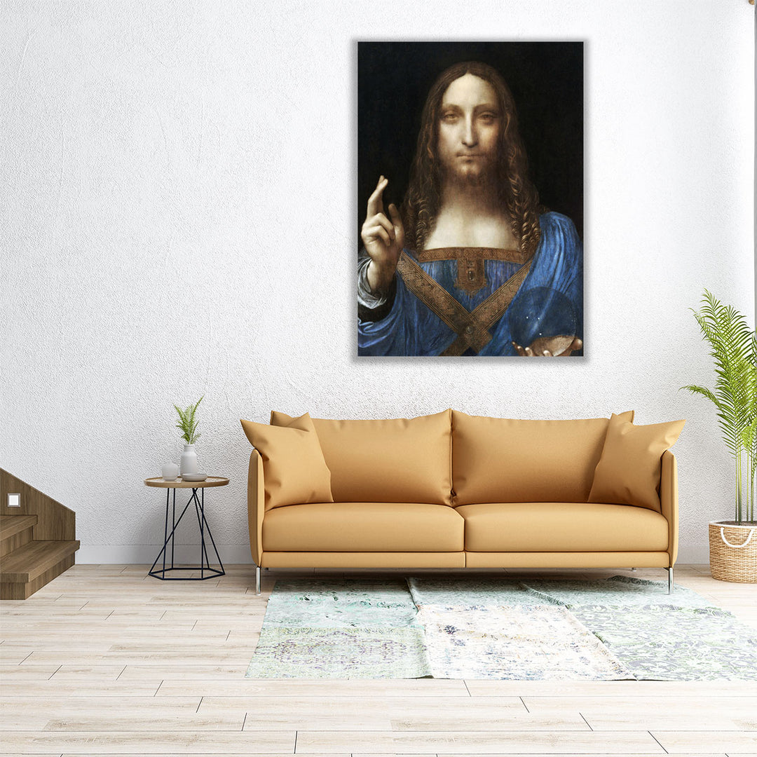 Salvator Mundi, 1500 - Canvas Print Wall Art