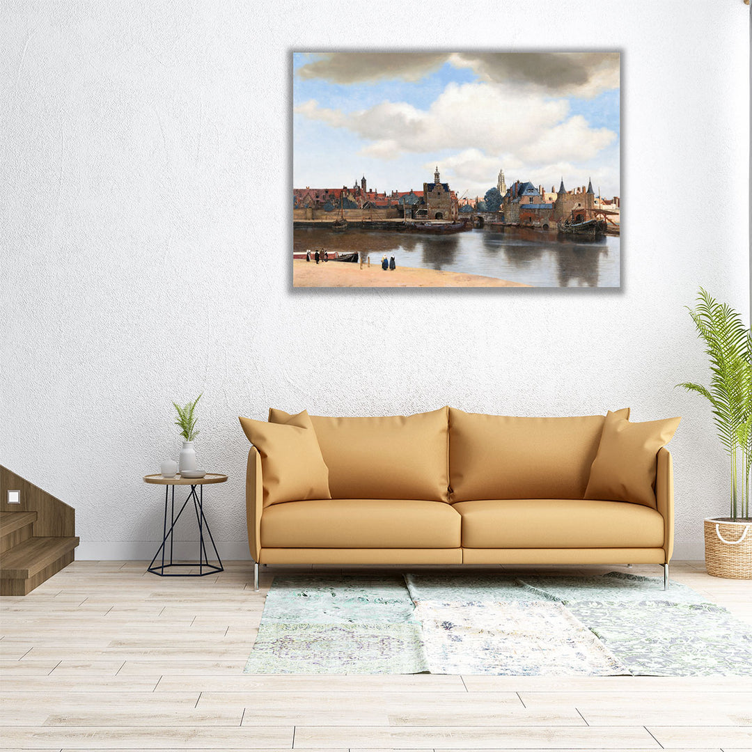View of Delft, 1660-1661 - Canvas Print Wall Art