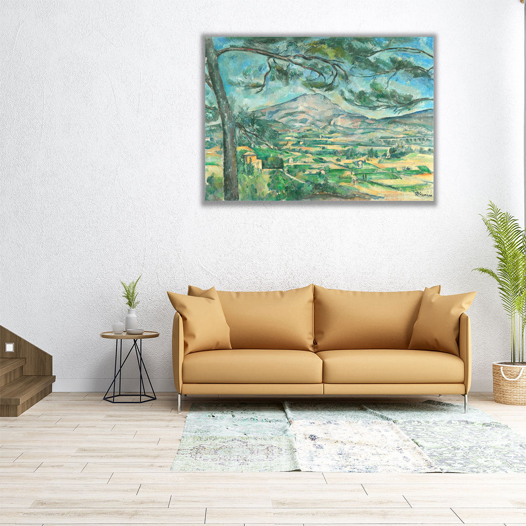 Mont Sainte-Victoire with Large Pine - Canvas Print Wall Art