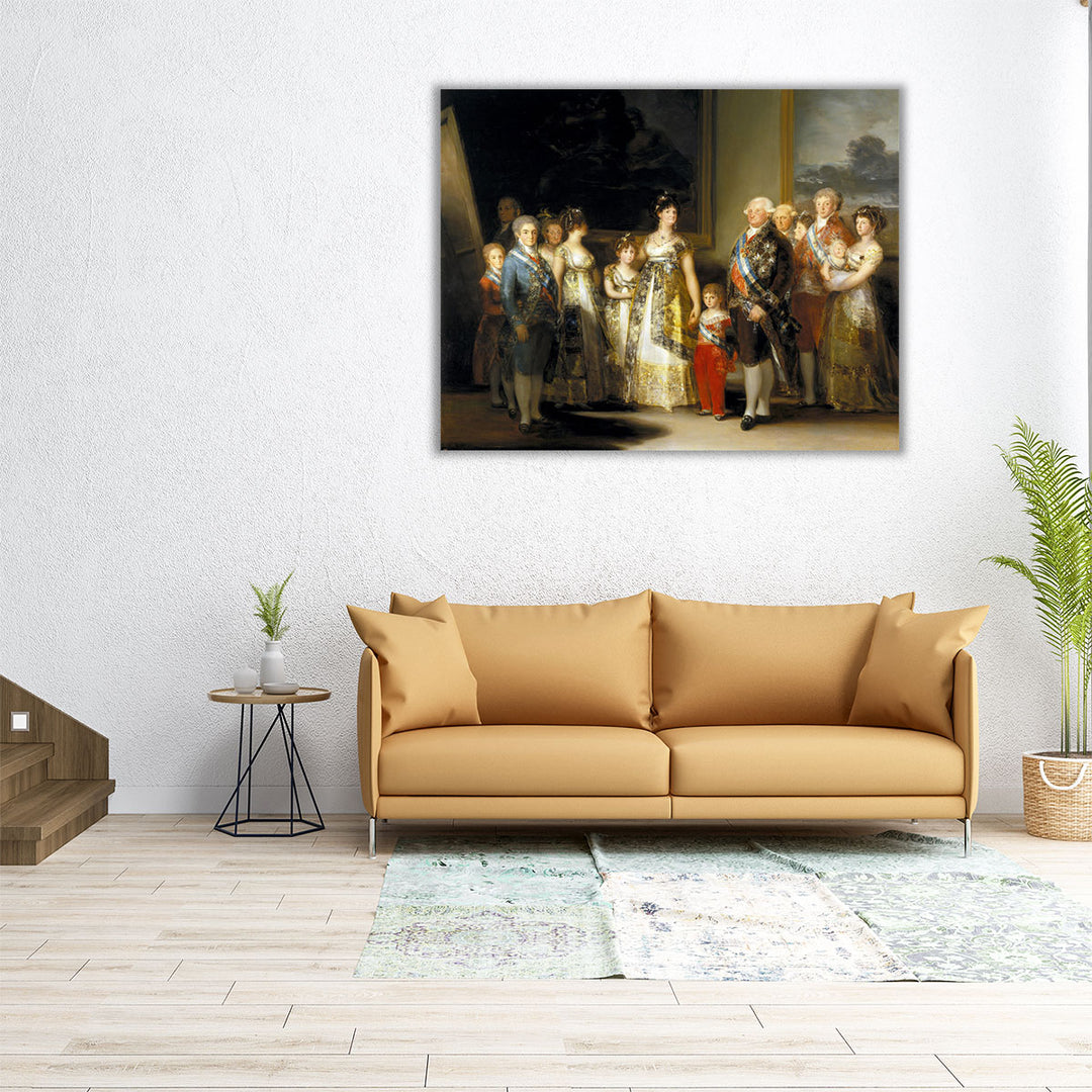 Charles IV of Spain and His Family - Canvas Print Wall Art