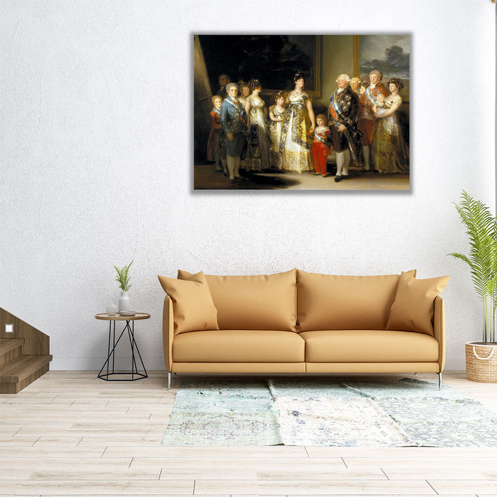 Charles IV of Spain and His Family - Canvas Print Wall Art